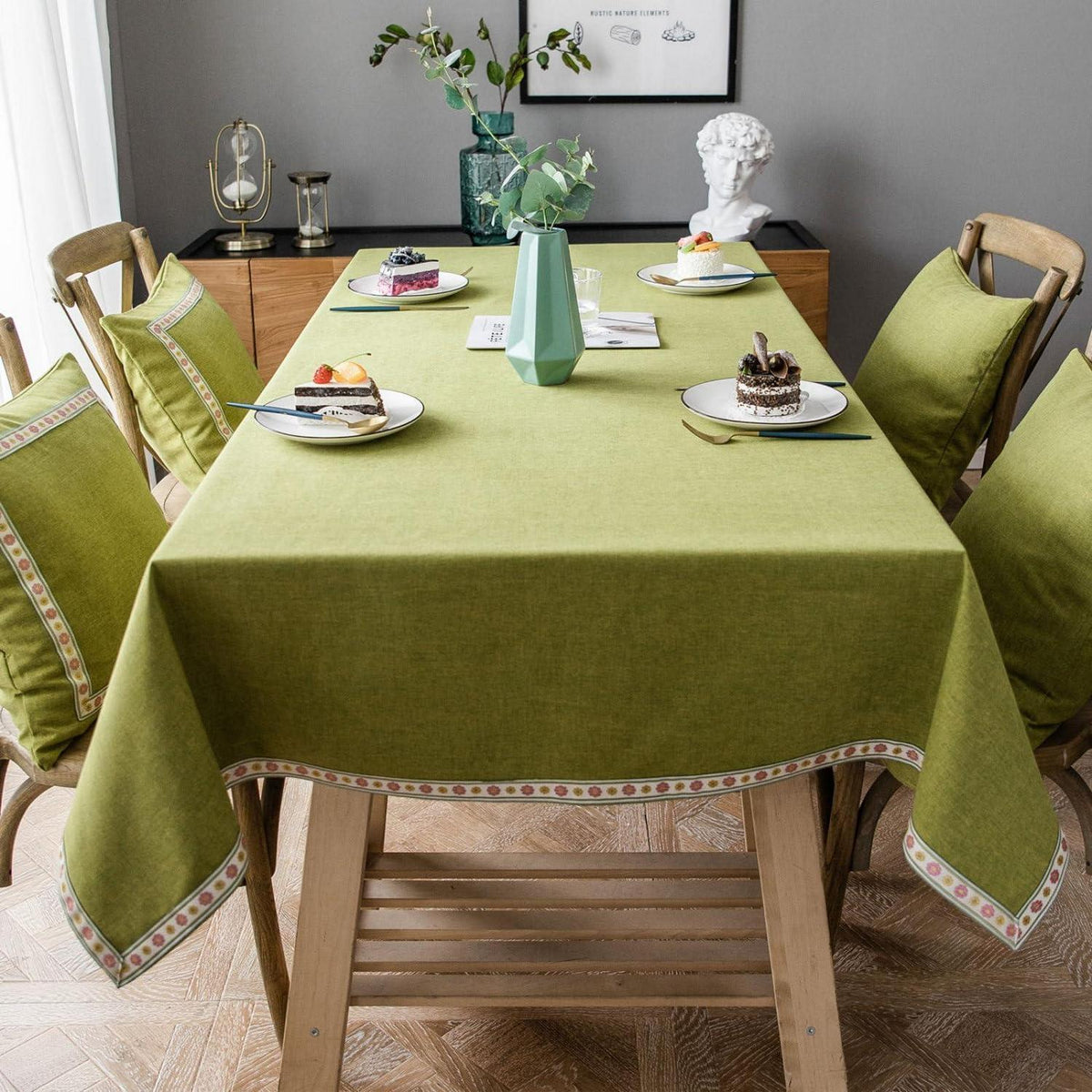 Rechteckige Tischdecke 130x300cm – Wasserabweisend & Abwaschbar