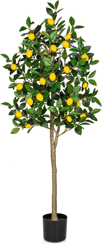 Künstlicher Zitronenbaum 150cm im Topf für Innen & Außen