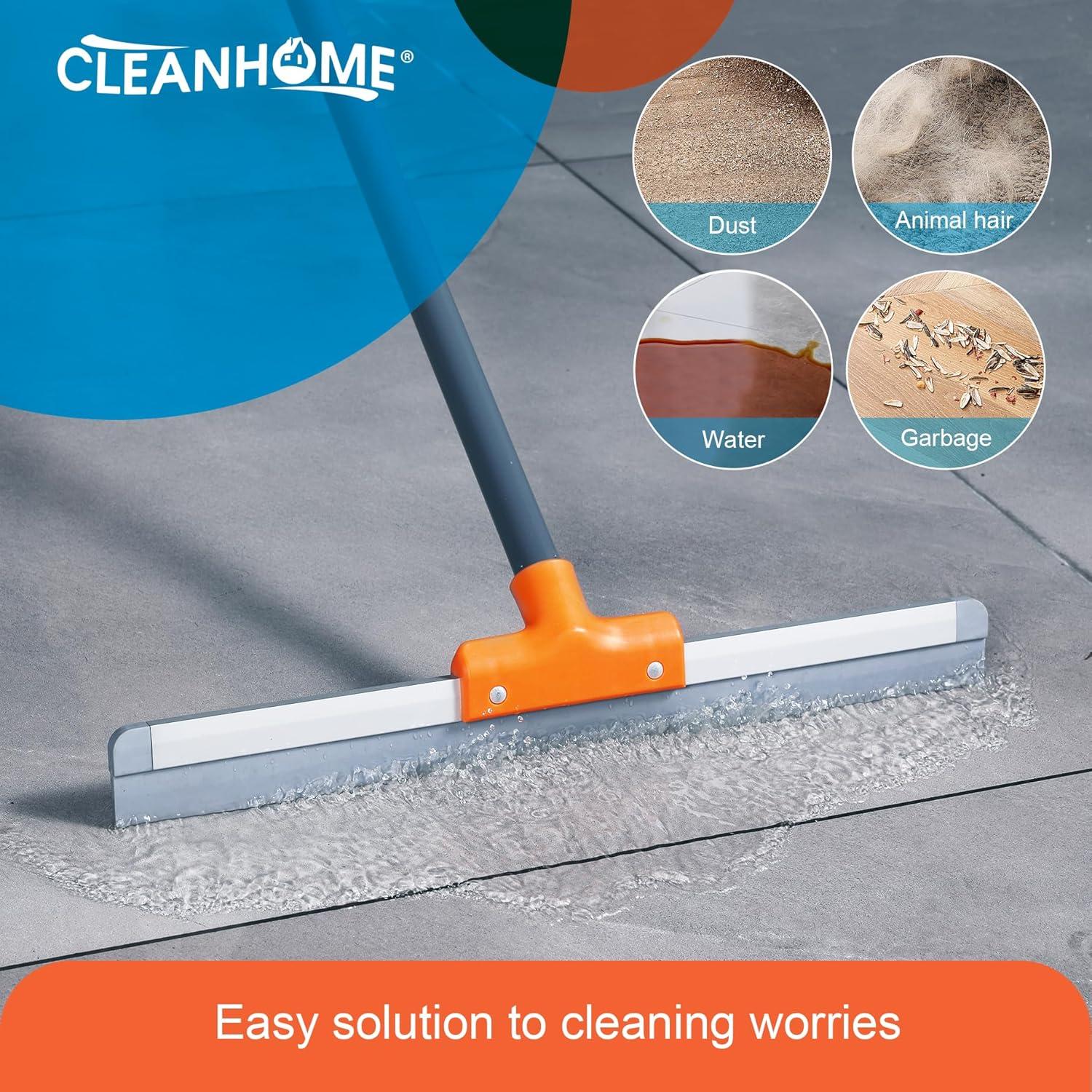 CLEANHOME Wasserschieber Bodenabzieher Dusche Silikon 112-138cm