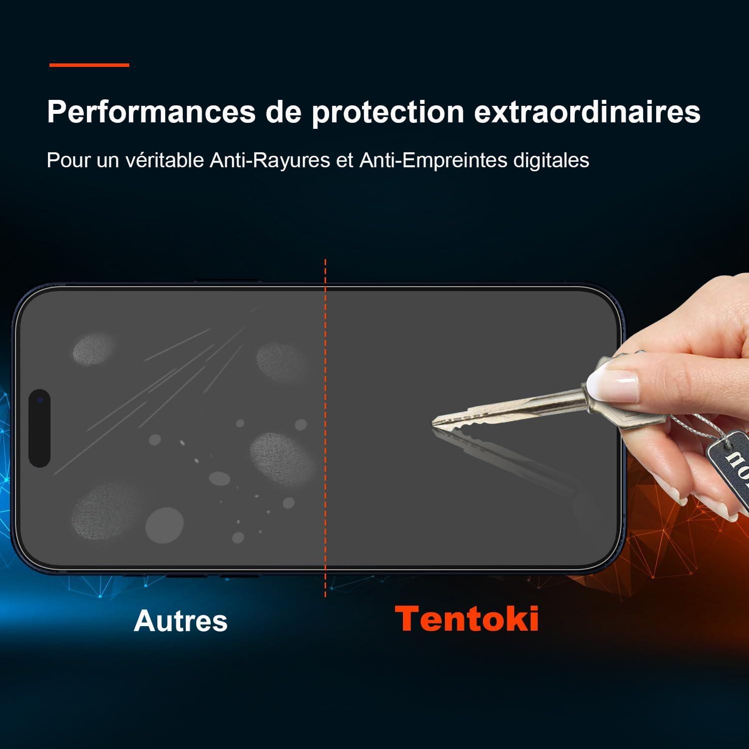 Panzer Schutz Glas für iPhone 15 Pro 6,1 Zoll 2 Stück HD 9H Härte