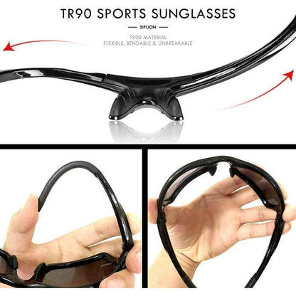 Herren Sonnenbrille Polarisiert UV400 Schutz TR90 Rahmen TAC