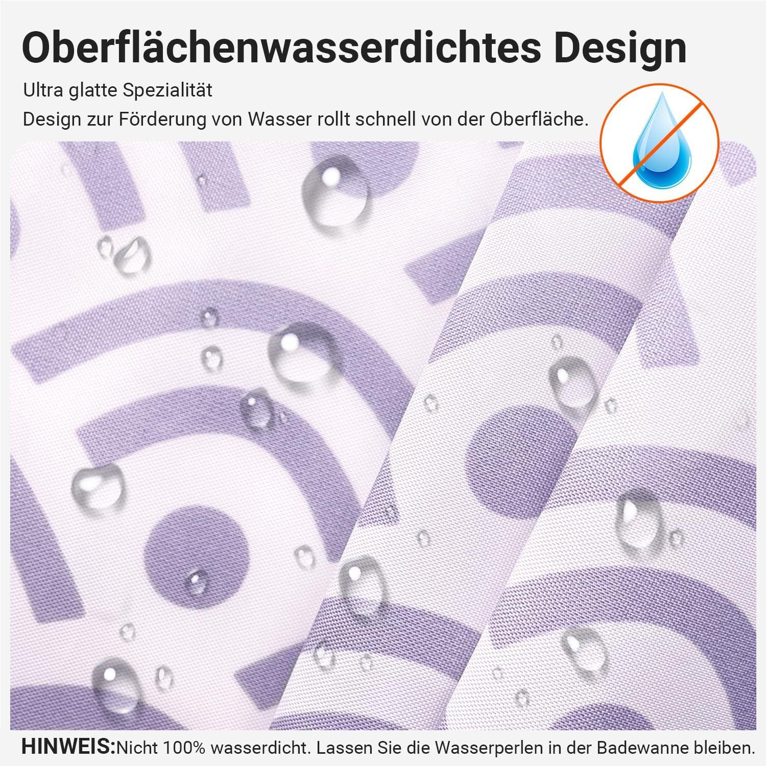 Duschvorhang Blume 200x200cm Antischimmel wasserdicht