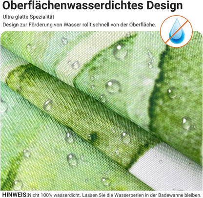 Grüner Blätter Duschvorhang