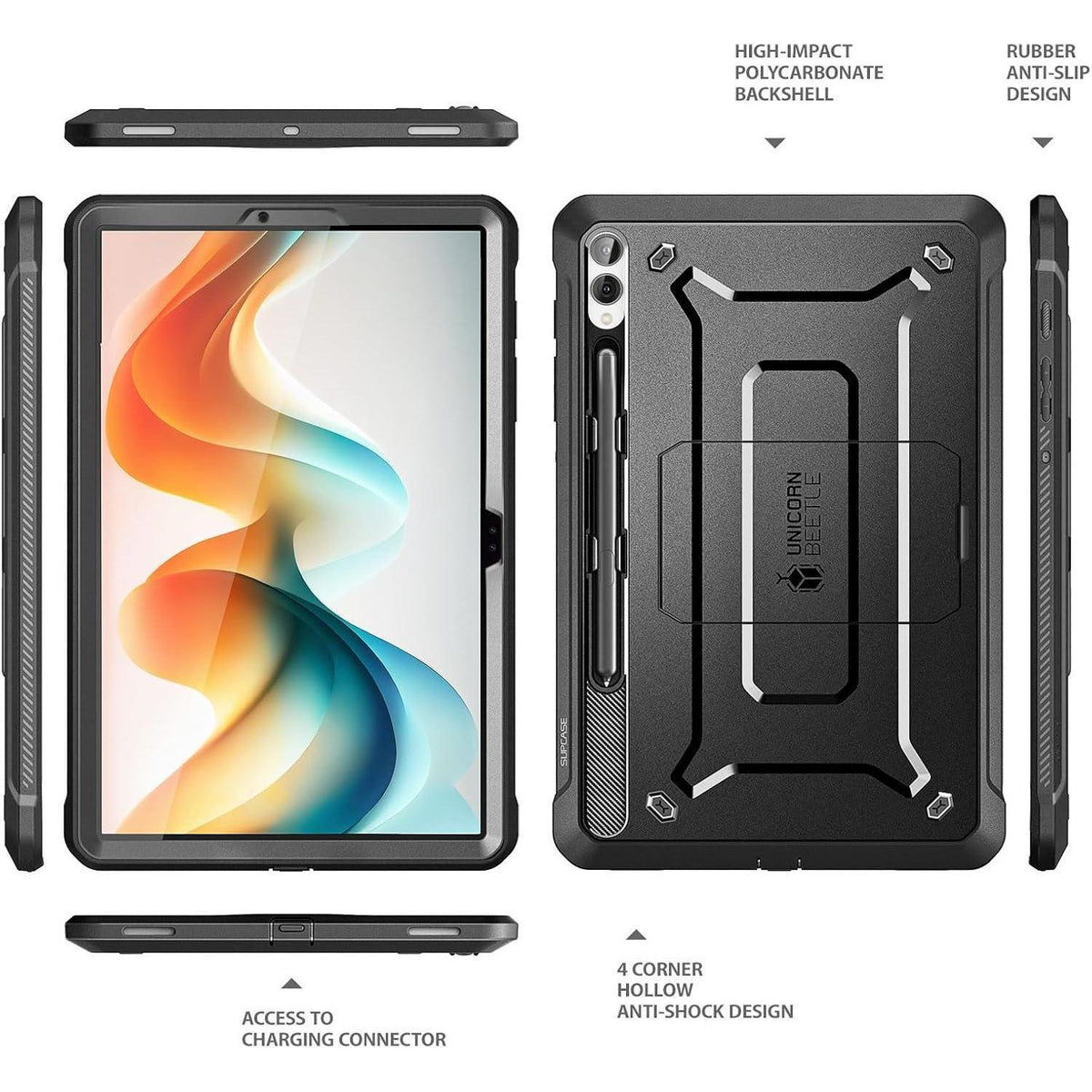 Schutzhülle für Samsung Galaxy Tab S10/S9 Plus 12.4" mit Ständer & S Pen Halter