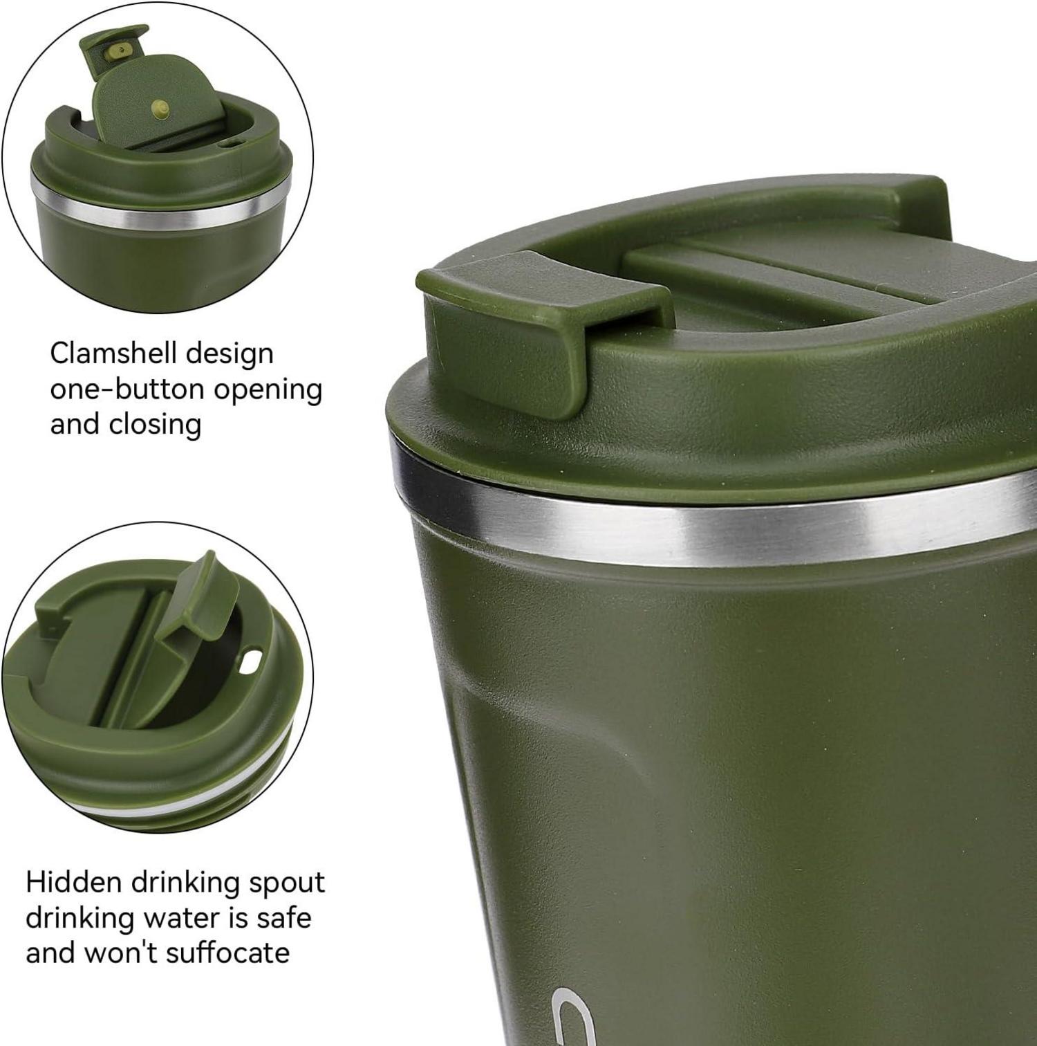 Thermobecher to go Kaffeetasse Edelstahl Auslaufsicher