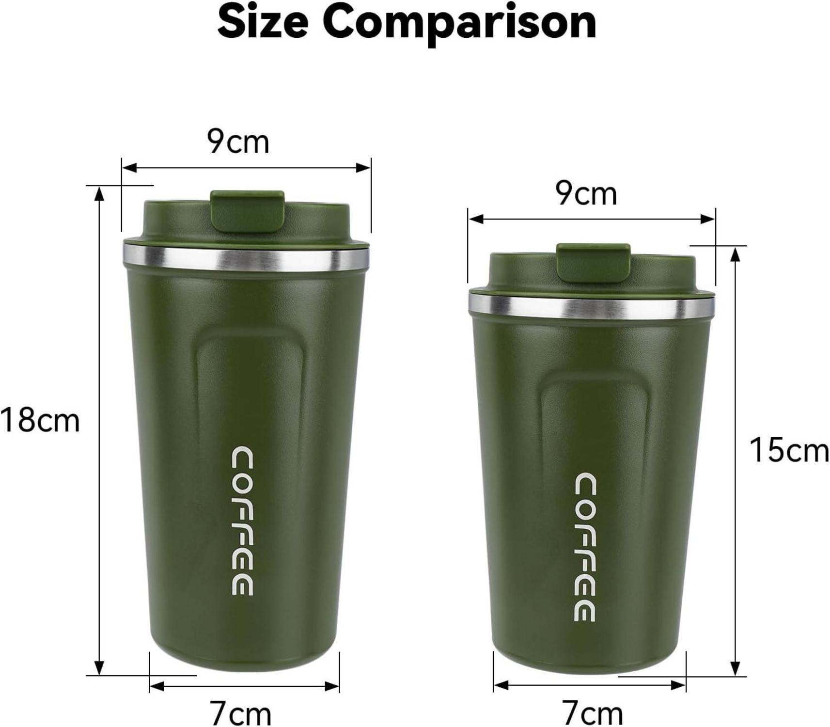 Kaffeebecher to go Thermobecher Edelstahl Auslaufsicher 510ml