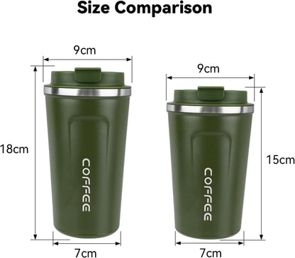 Kaffeebecher to go Thermobecher Edelstahl Auslaufsicher 510ml