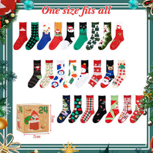 Weihnachtssocken Adventskalender Geschenkboxen 24 Paar Damen