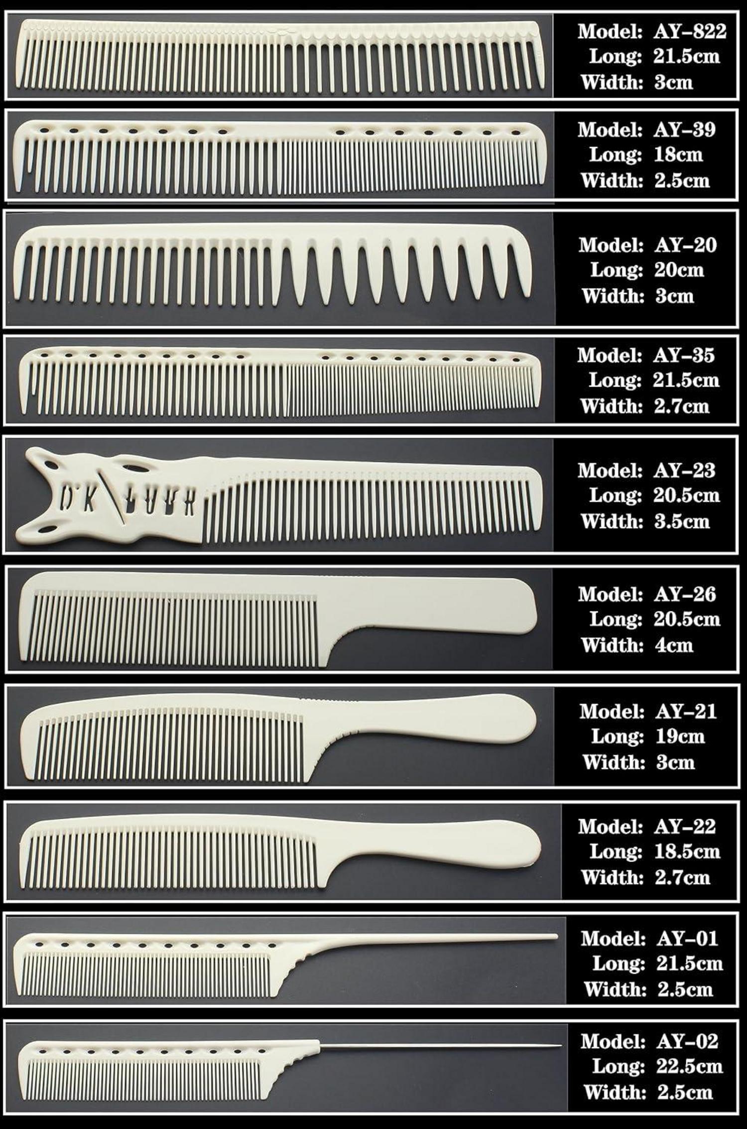 Professionelles Barber Carbon Comb Set | Hitzebeständig