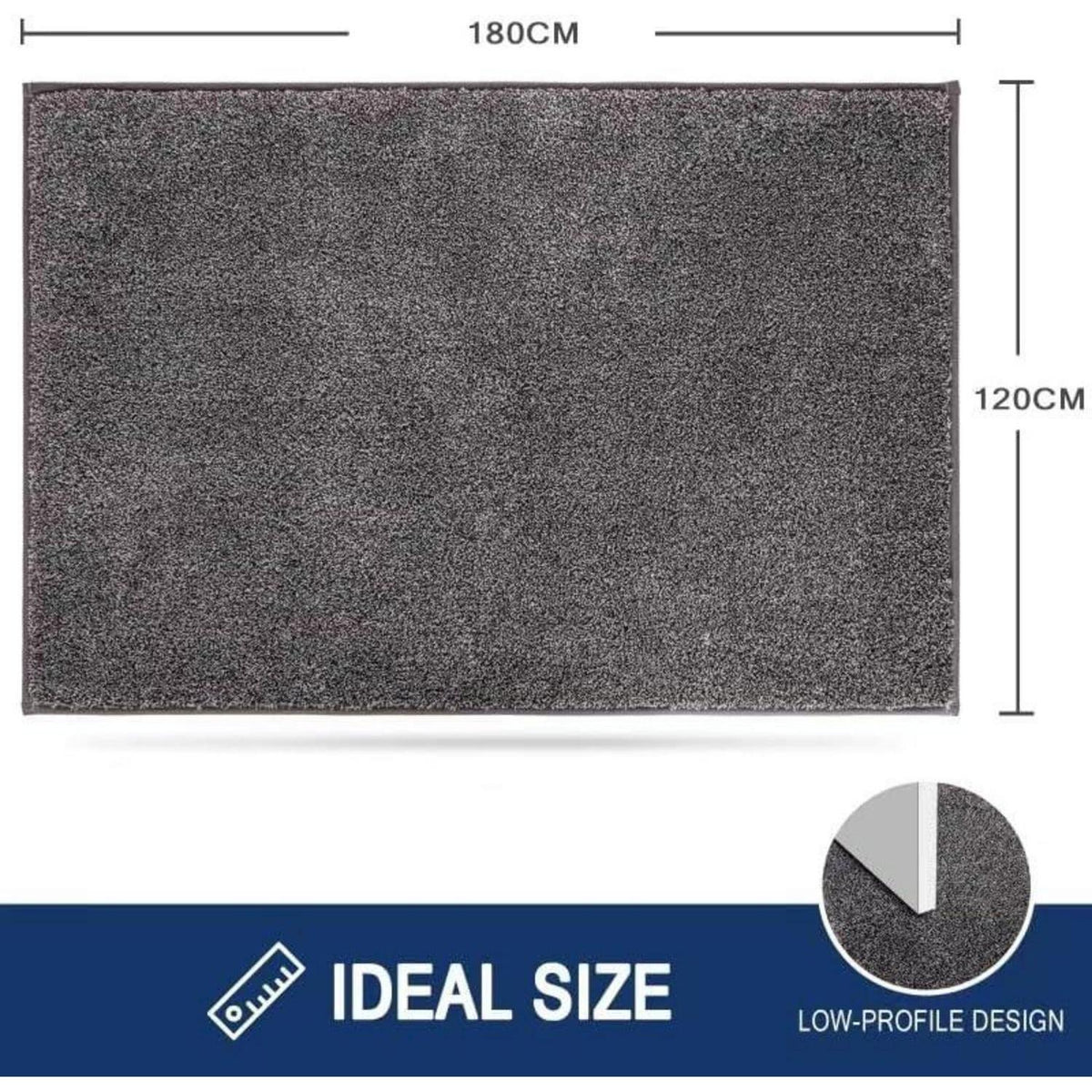 Schmutzfangmatte 120x180 cm – Rutschfest & Wasserabsorbierend