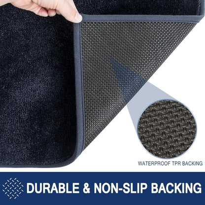 Schmutzfangmatte dunkelblau 120x180 cm – rutschfest & waschbar
