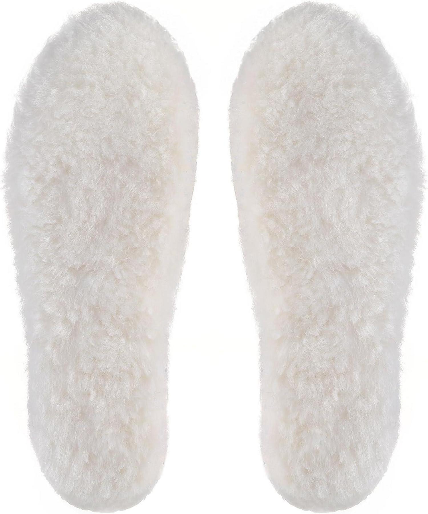Lammfell Einlegesohlen Winter Warme Schaffell Sohlen Thermo 44EU