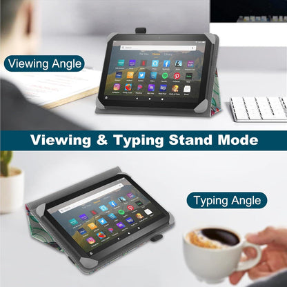Universal Tablet Schutzhülle 7-8 Zoll Verstellbar Ständer Handschlaufe