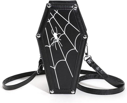 Halloween Umhängetasche Gothic Tasche Sarg Form Goth Handtasche
