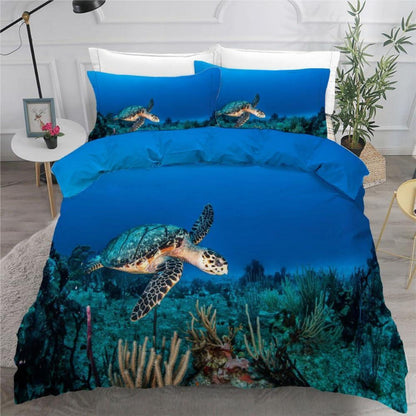 Meeresschildkröte Bettwäsche-Set 220x240 cm, 3-teilig