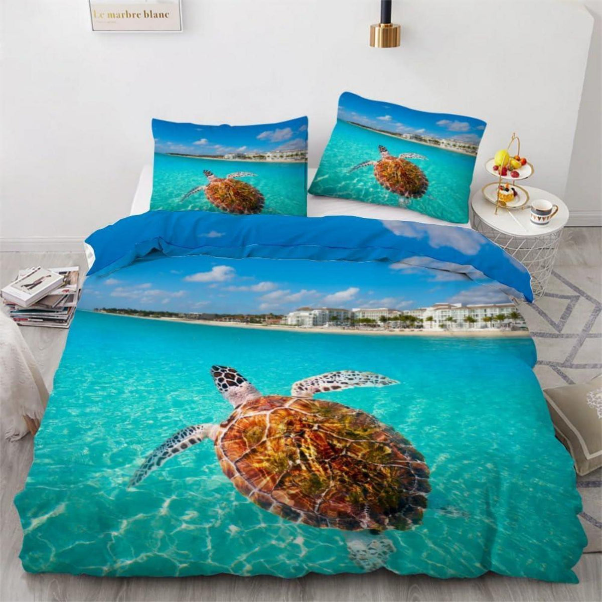 Meeresschildkröte Bettwäsche-Set 220x240 cm, 3-teilig