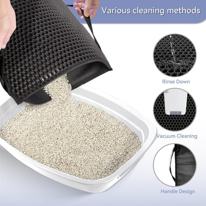 Katzenklo Matte 45x60CM Honeycomb Non-Slip wasserdicht Urin