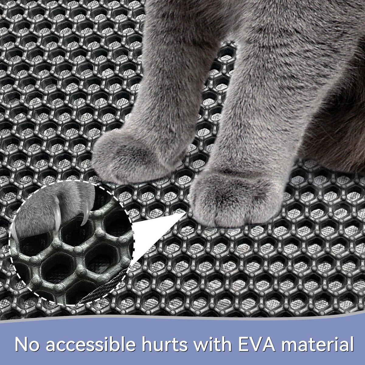 Katzenklo Matte 45x60CM Honeycomb Double Layer rutschfeste