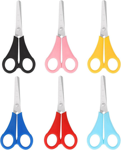 Kinderschere mit stumpfer Spitze, 6er Packung, Sicherheitsschere