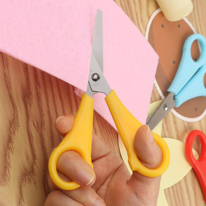 Kinderschere 6er Set stumpfe Spitze Zentimeterskala für Kinder ab 3