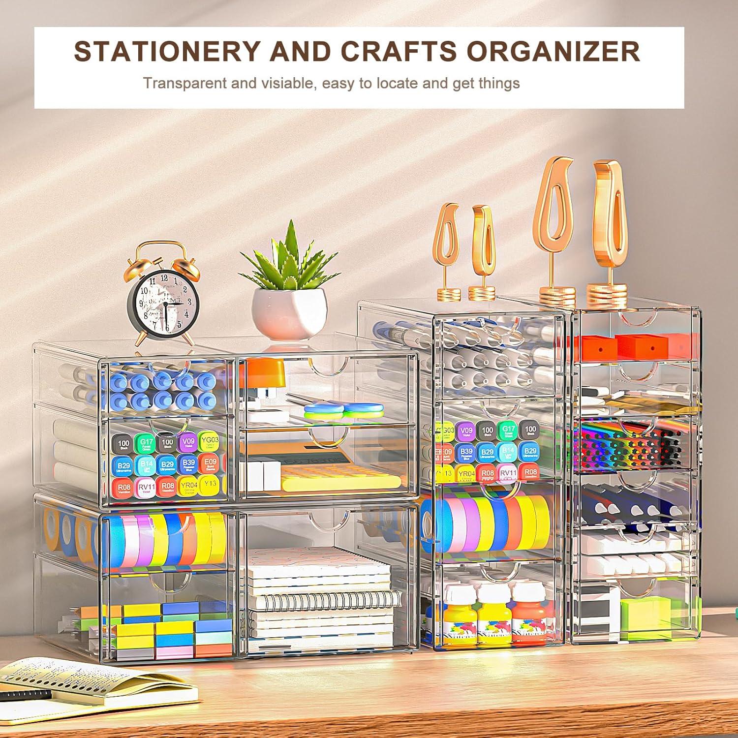 Kosmetik Organizer mit 10 Schubladen Transparent Acryl Makeup