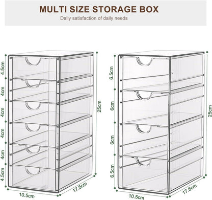 Kosmetik Organizer Schubladenbox Acryl Transparent 10 Schubladen Organizer
