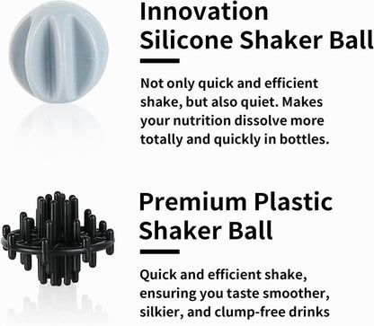Protein Shaker Flasche Edelstahl 28 oz mit Fenster & Schneebesen