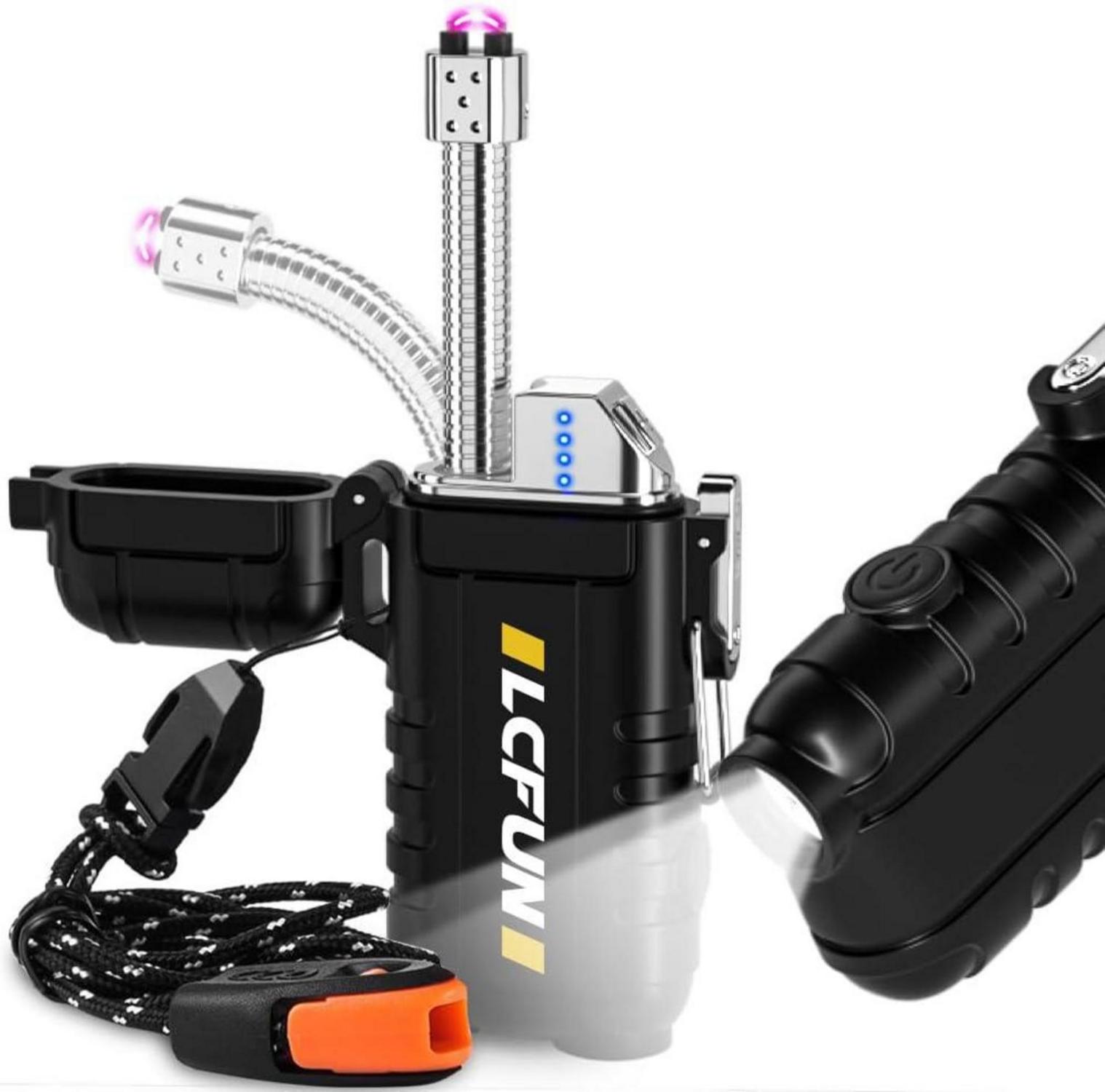 Elektrisches Flexible Hals Lichtbogen Feuerzeug USB C Wiederaufladbar