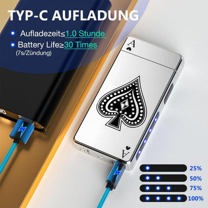 Elektrisches Feuerzeug USB Aufladbar Lichtbogen