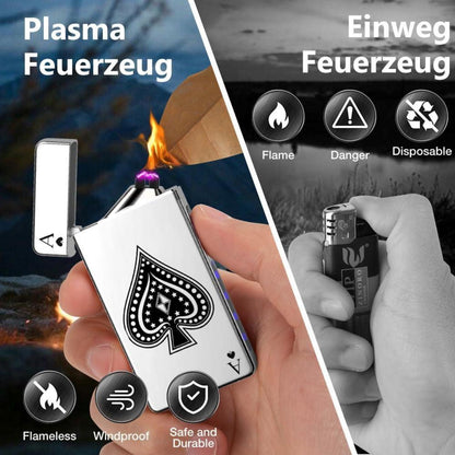 Elektrisches Lichtbogen Feuerzeug USB Aufladbar Plasma Sturmfeuerzeug