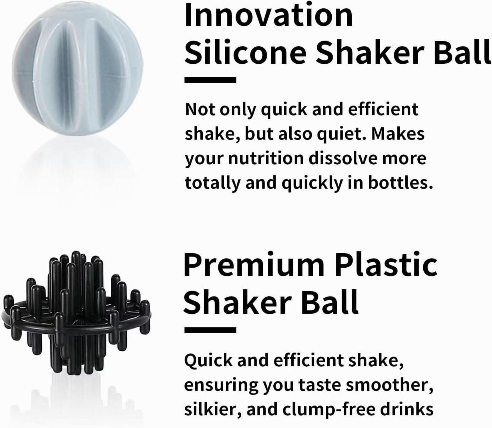 TOOFEEL Isolierte Protein Shaker Flasche mit Shaker