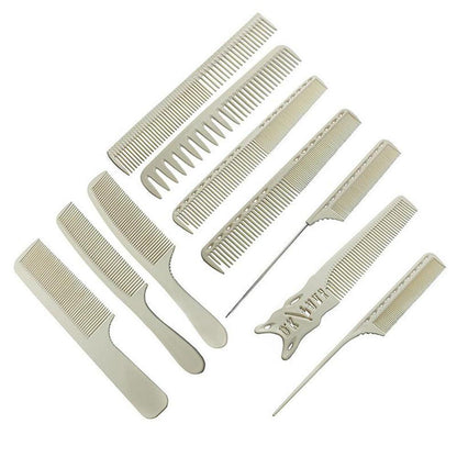 Professionelle Hitzebeständige Carbon Haarkamm Set 8-teilig