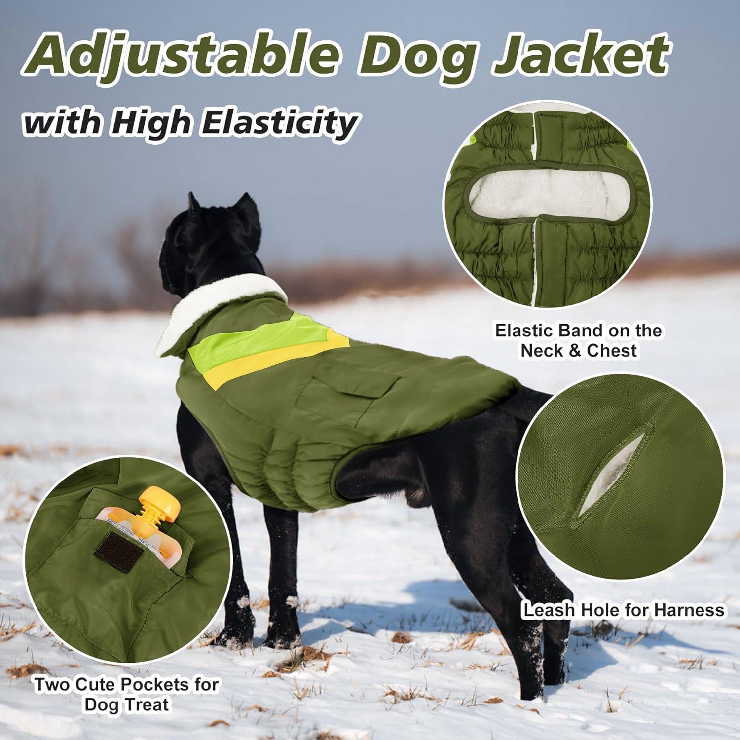 Hundemantel Warme Winterjacke für Große Hunde 7 Größen 23 Farben