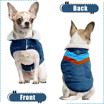 Hundemantel Große Hunde Winterjacke Klettverschluss