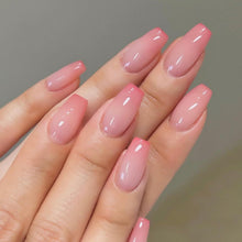 24 Stück Press on Nails Kunstnägel French Tips Rosa Acryl Nägel