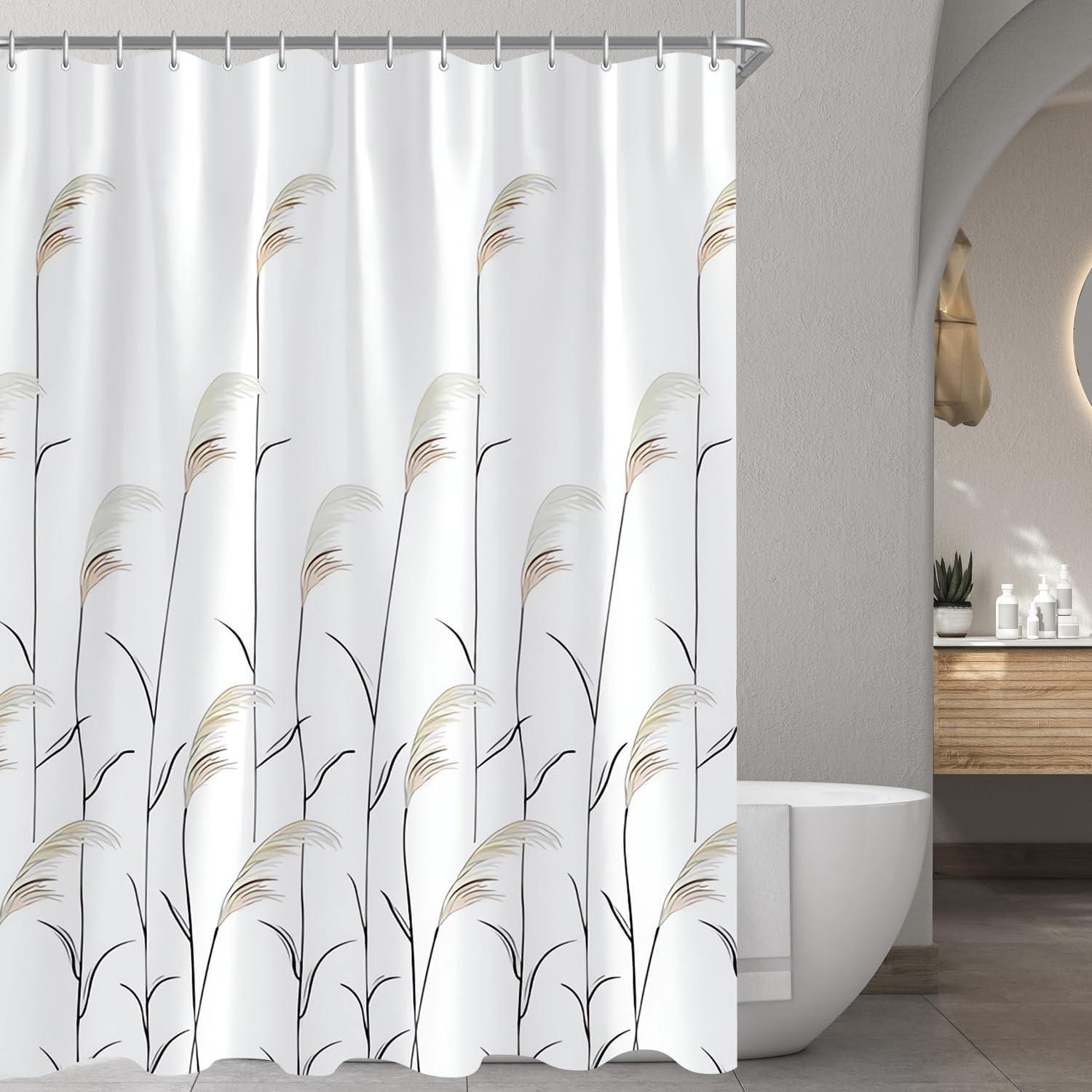Duschvorhang Weizenohr 180x200cm Antischimmel Wasserdicht Polyester