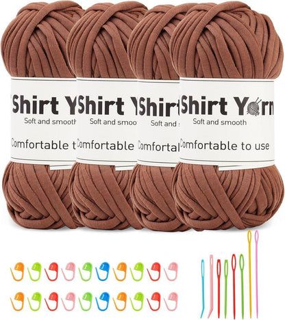 Häkelgarn-Set 4er-Pack Baumwollgarn Strickgarn 100g