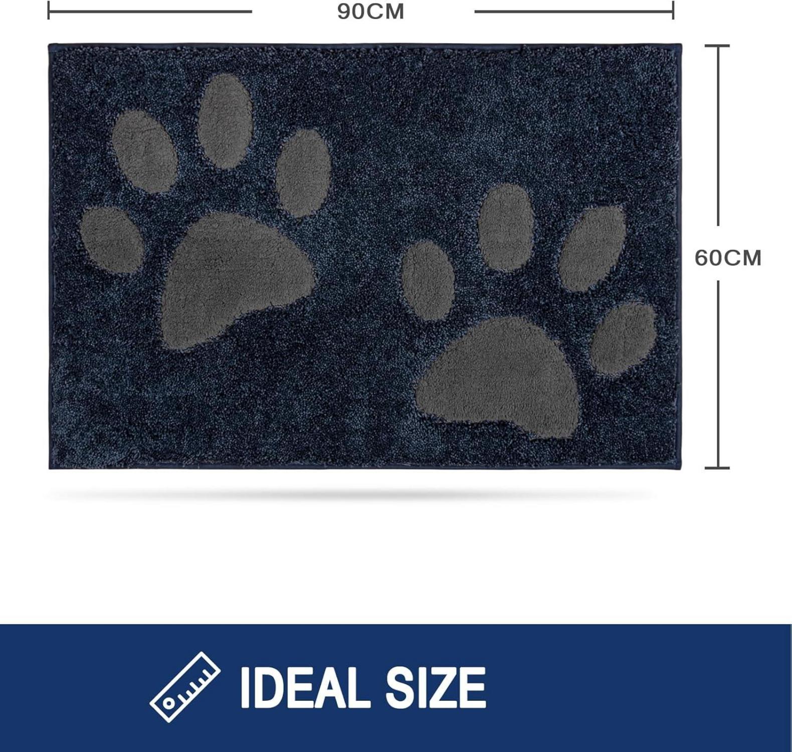 Schmutzfangmatte waschbar 60x90cm Fußmatte absorbierend