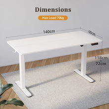 Elektrischer Höhenverstellbarer Schreibtisch 140x60 cm