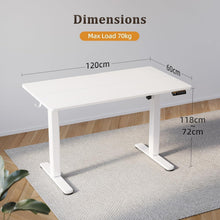 Höhenverstellbarer Schreibtisch 120x60 cm Elektrisch