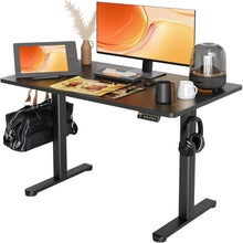Höhenverstellbarer Schreibtisch 120x60 cm Elektrisch Schwarz