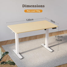 Höhenverstellbarer Schreibtisch Elektrisch 120x60 cm