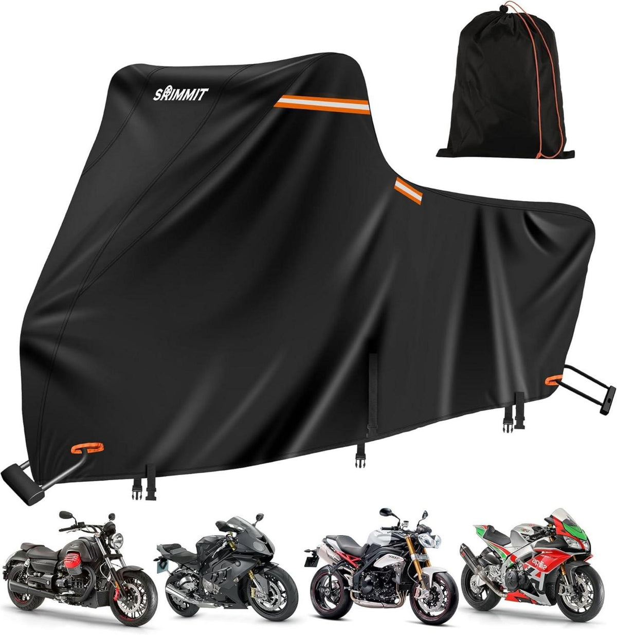 Motorradabdeckung 420D wasserdicht Harley Davidson Road King UV-Schutz