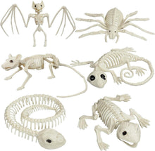 Halloween Tier Skelette Set für Dekoration, Spukhaus Party