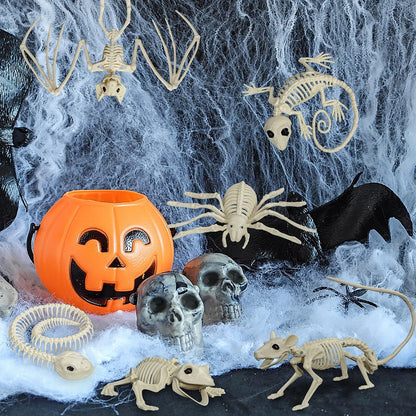 Halloween Tier Skelette 6-Stücke Hof Dekor Tiere Friedhof Party Spukhaus