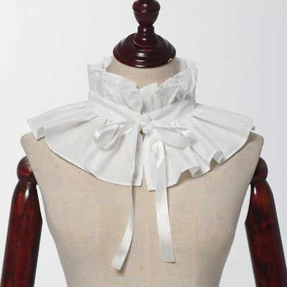 Rüschenkragen im viktorianischen Stil aus Polyester-Seide