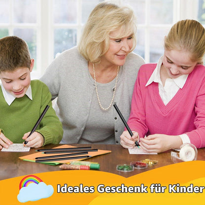 24 Regenbogen Buntstifte 7in1 mit Spitzer – Ideal zum Malen & Zeichnen