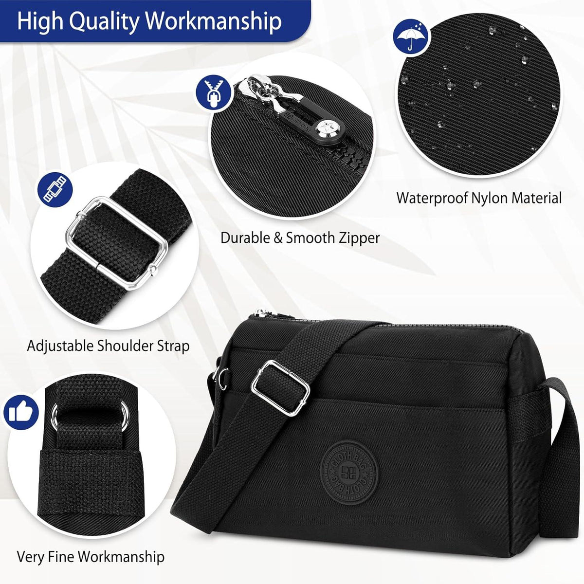 Kleine Umhängetasche Damen Crossbody Bag Verstellbarer Schultergurt