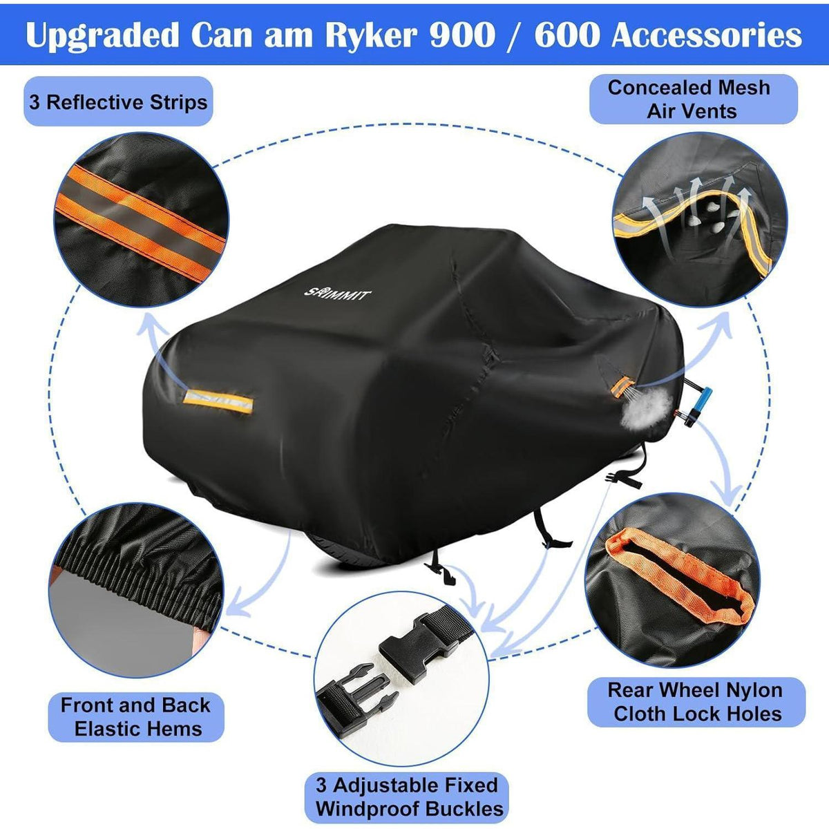 Wasserdichte Can-Am Ryker Abdeckung – Vollschutz für 600/900 Modelle
