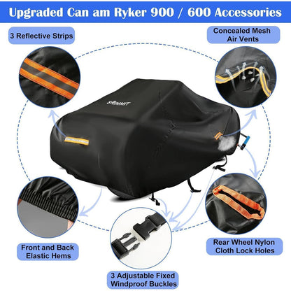Wasserdichte Can-Am Ryker Abdeckung – Vollschutz für 600/900 Modelle